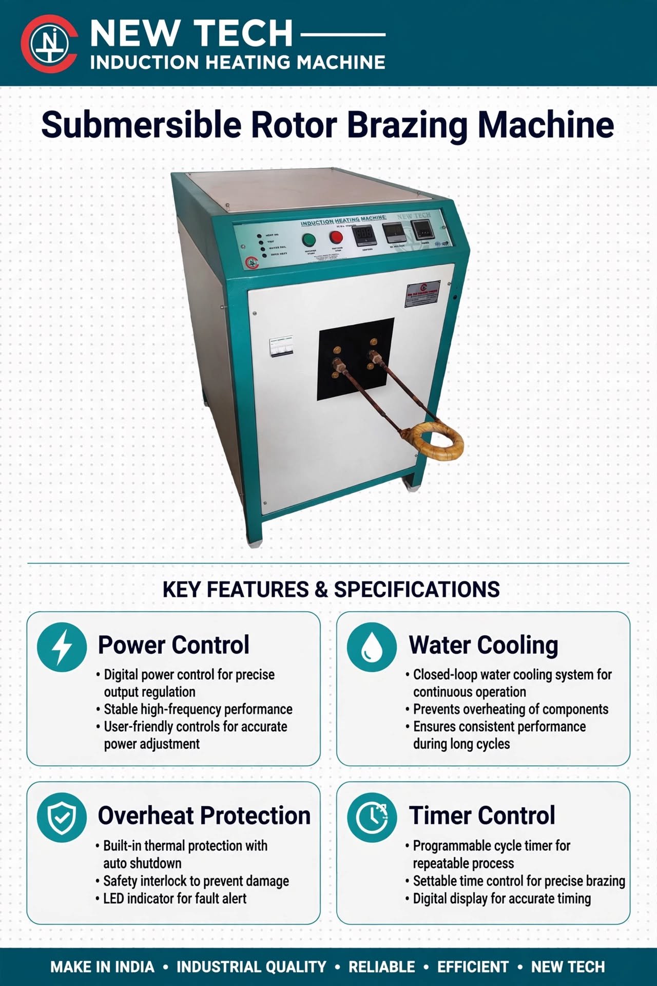 Submersible Rotor Brazing Machine